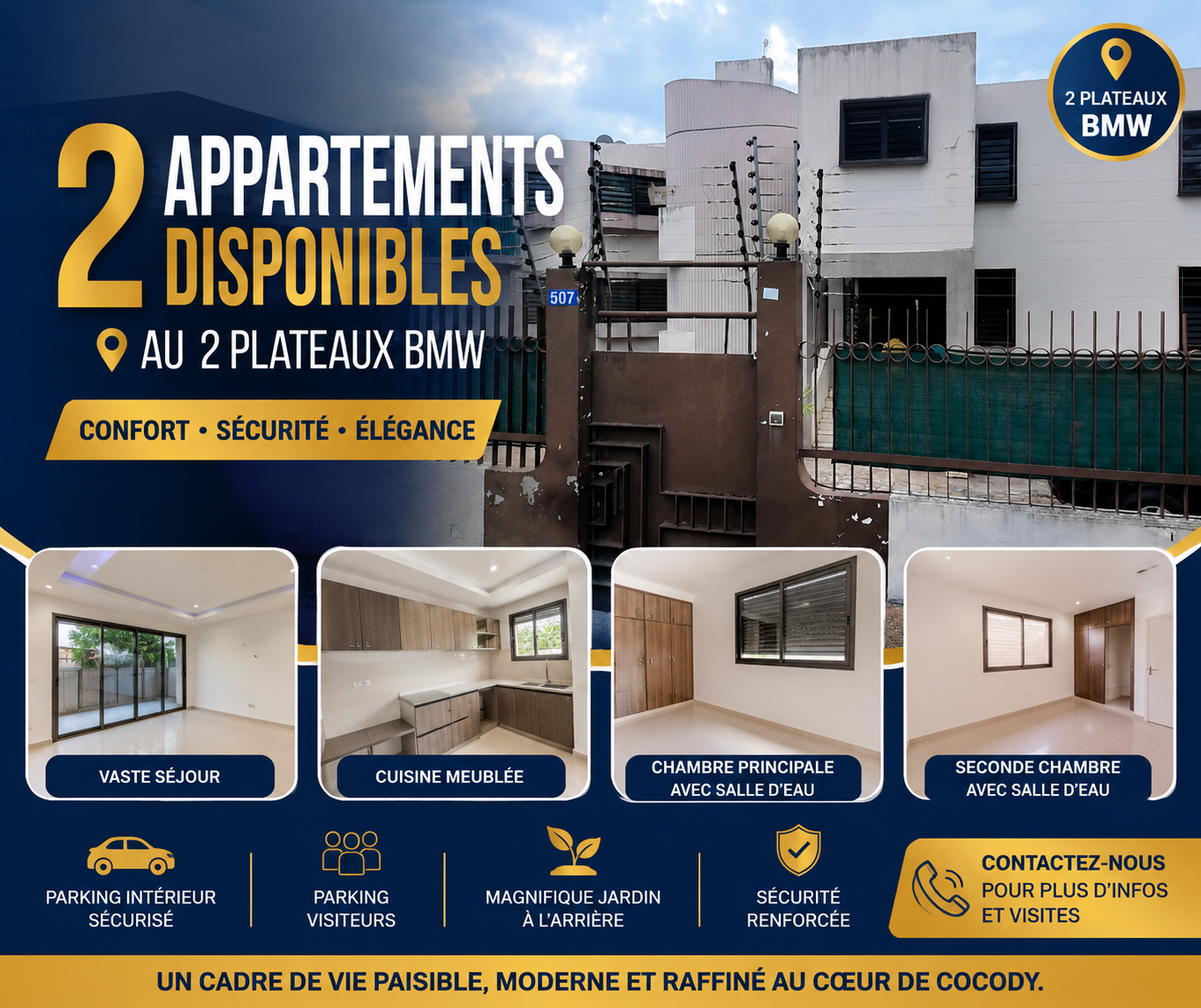 2 Appartements aux 2 Plateaux